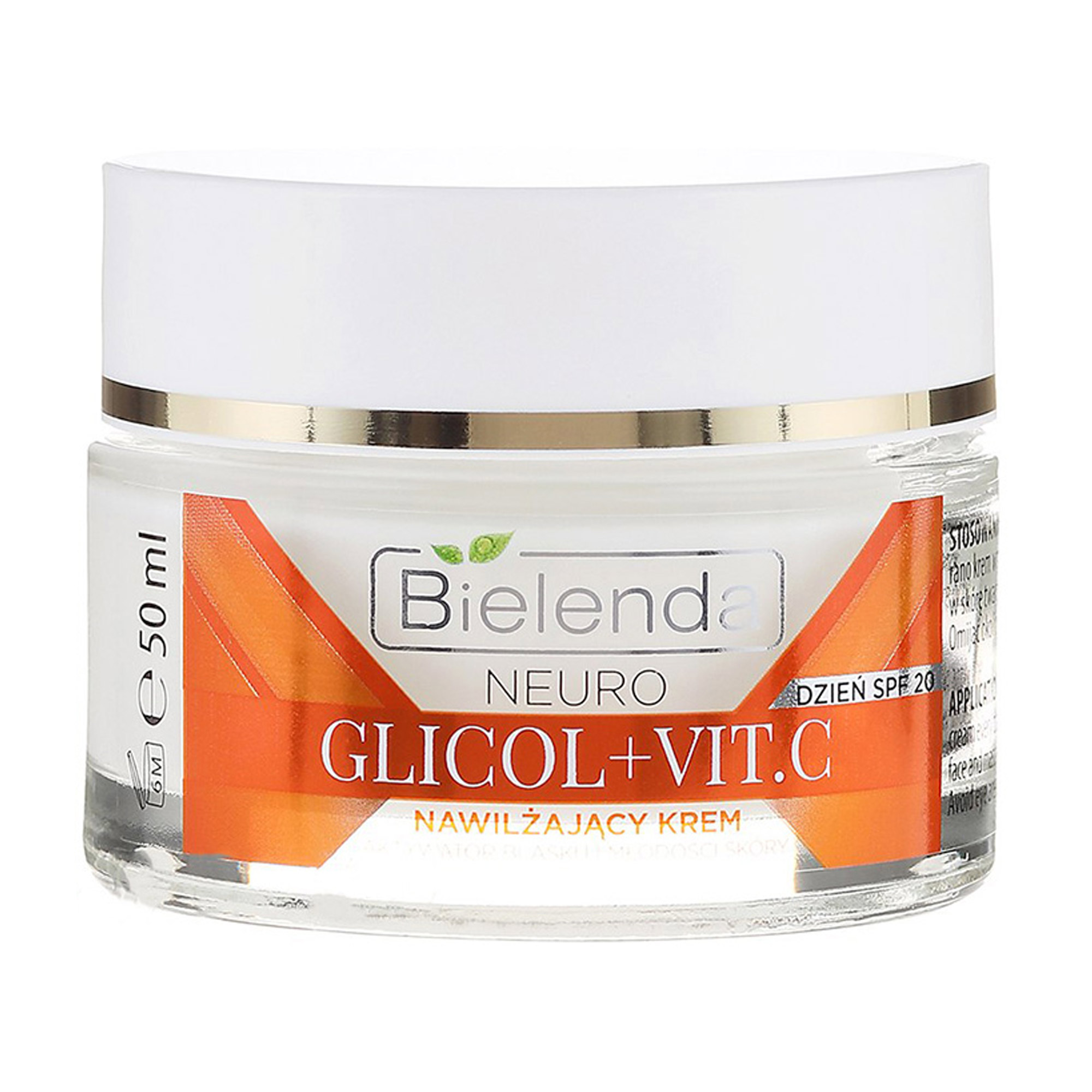 Денний зволожувальний крем для обличчя Bielenda Neuro Glycol + Vit.C Day Cream SPF 20, 50 мл